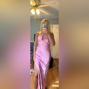 Pink Hello Molly Satin Dress!